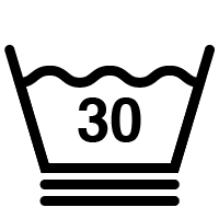 Washing symbol 30 °C for delicates or woollens
