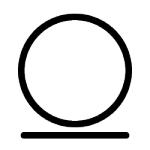 Waschsymbol Schonende Reinigung (zwei Balken: extrem schonende Reinigung)