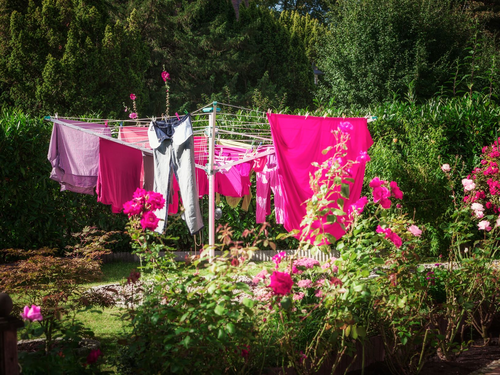 Wäschespinne im Test & Vergleich: Wäsche im Freien trocknen hilft Strom